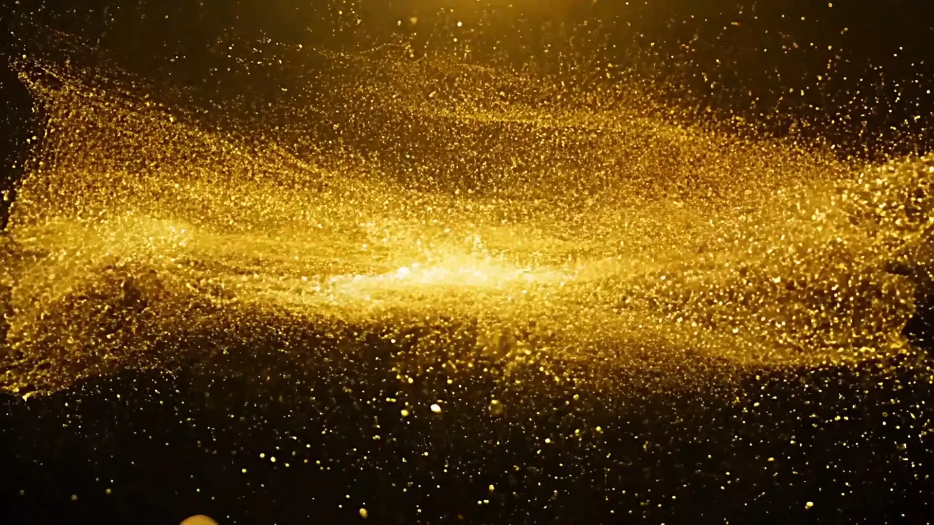 Dynamic Golden Glitter Overlay for Title Animation